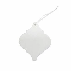 Promo 😍 4" Unfinished Ceramic Tile Ornament by Michaels ⭐