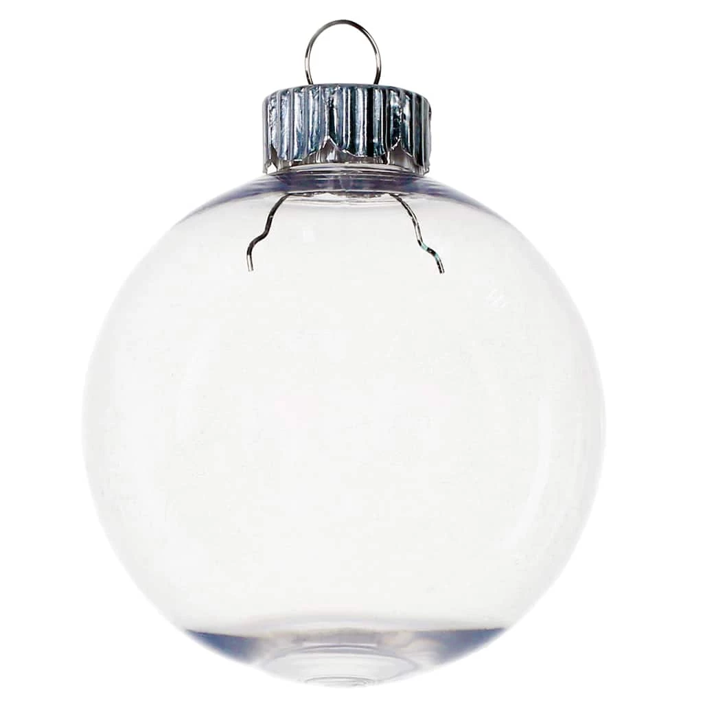 Best deal π Christmas 4ct. 3.5" Clear Glass Ball Ornaments by Michaels π