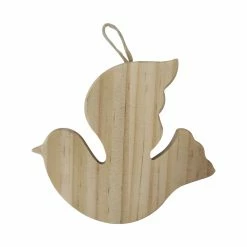 Wholesale 🎁 4.5" Unfinished Wood Dove Ornament by Michaels 😉