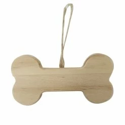 Cheap ⌛ 5" Unfinished Wood 🐕 Dog Bone Ornament by Michaels 👏