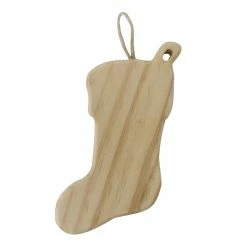 New ⌛ 5" Unfinished Wood Stocking Ornament by Michaels ✨