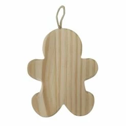 Buy 🧨 4.5" Unfinished Wood Gingerbread Man Ornament by Michaels 🥰