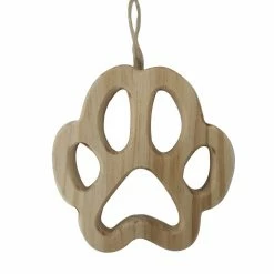 Cheap 🤩 4" Unfinished Wood Paw Print Ornament by Michaels 😀