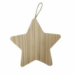 Budget 🔔 4" Unfinished Wood Star Ornament by Michaels 🥰