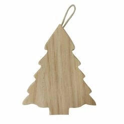 Buy 🔥 4.5" Unfinished Wood Pine Tree Ornament by Michaels 👏