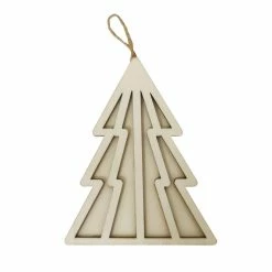 Buy 😉 4.5" Unfinished Wood Layered Tree Ornament by Michaels 😀