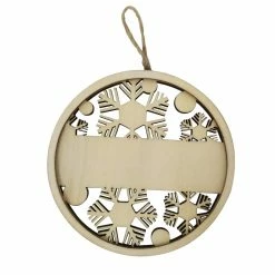 Buy 🎁 4" Unfinished Wood Round Snowflake Ornament by Michaels 👍