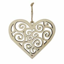 Top 10 ⌛ 4.5" Unfinished Wood Heart Swirl Ornament by Michaels 🎁