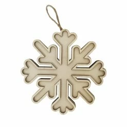 Wholesale ✨ 4.5" Unfinished Wood Layered Snowflake Ornament by Michaels 🌟
