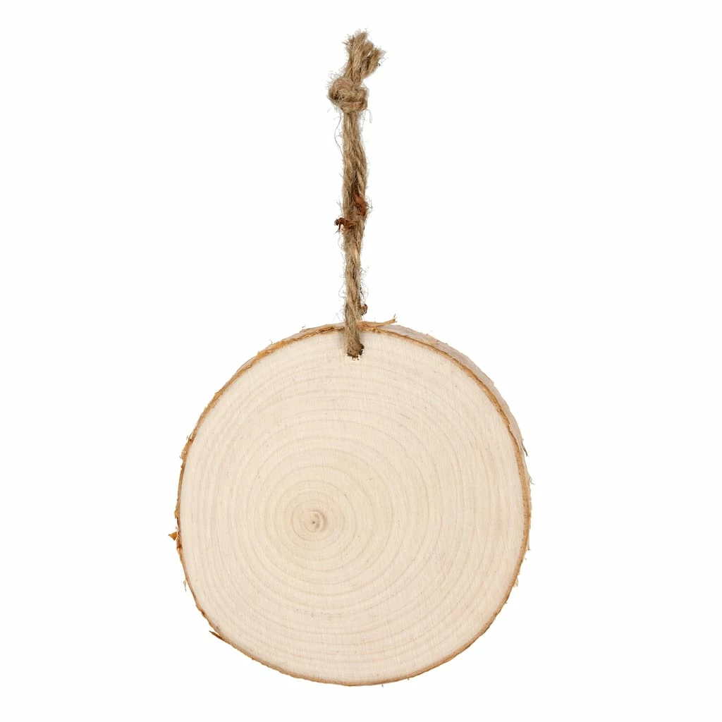 New β 4" Unfinished Birch Round Ornament by Michaels π§¨