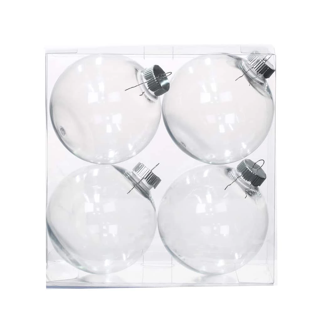 Best reviews of π 4ct. 100mm Clear Plastic Ball Ornaments β€οΈ