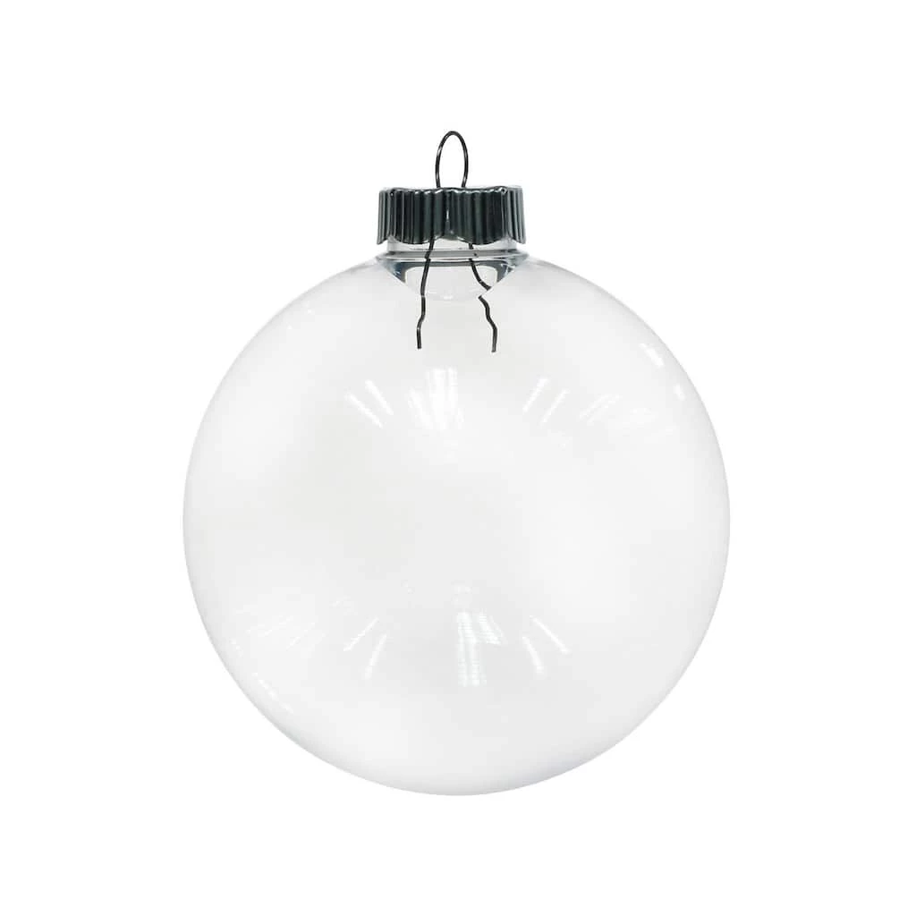 Best reviews of π 4ct. 100mm Clear Plastic Ball Ornaments β€οΈ - Image 2