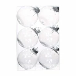 Buy ✨ 6ct. 80mm Clear Plastic Ball Ornaments 😉
