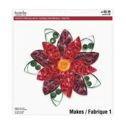 Best Sale 👏 Poinsettia Paper Quilling Kit by Recollections™ 🎄 Christmas 😉