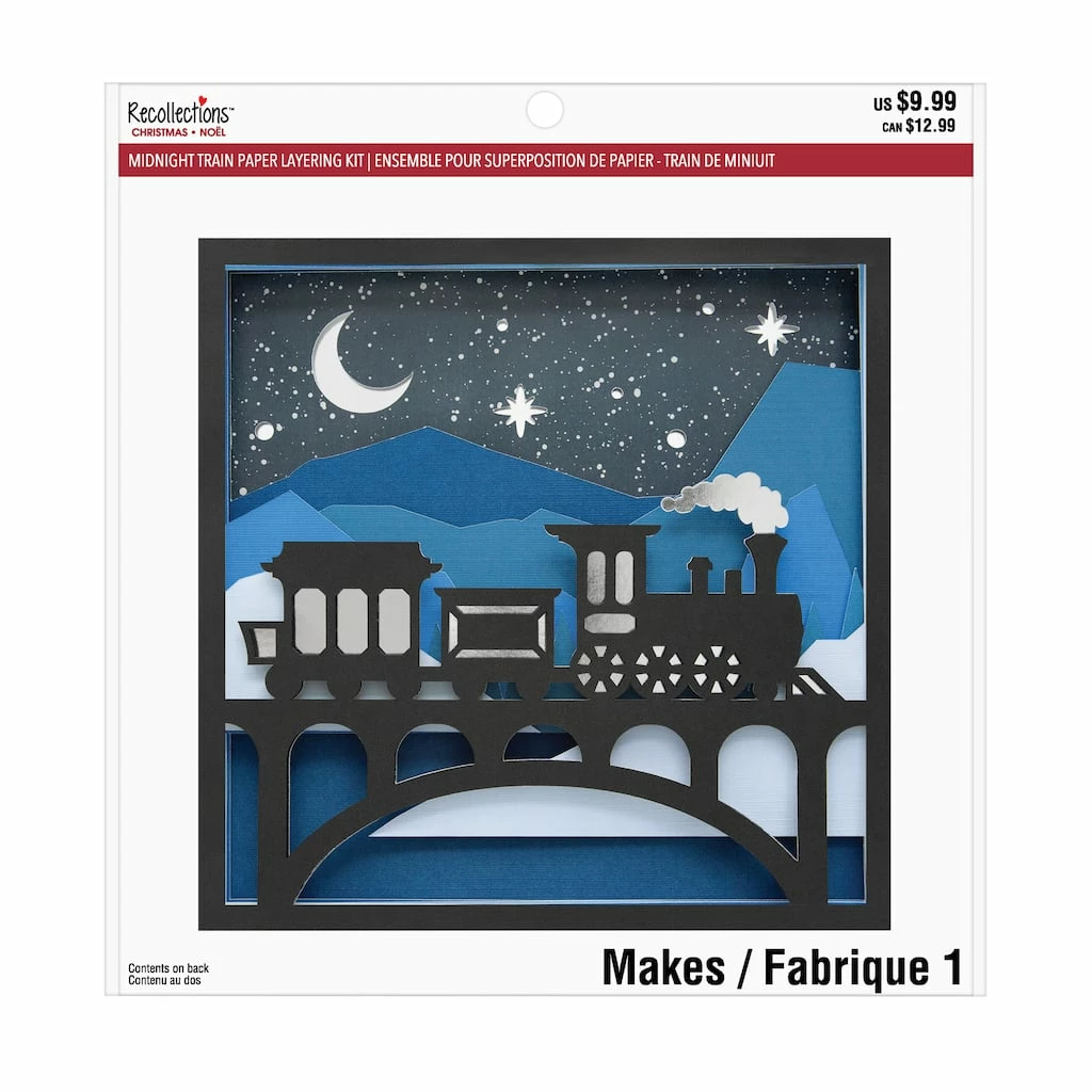 Cheapest π Midnight Train Paper Layering Kit by Recollections™ π Christmas β€οΈ