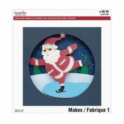Top 10 🎉 Skating Santa Paper Layering Kit by Recollections™ ❄ Christmas 🎉