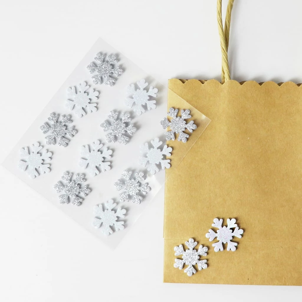 Deals β White & Silver Glitter Snowflake β Christmas Stickers by Recollections™ π - Image 3