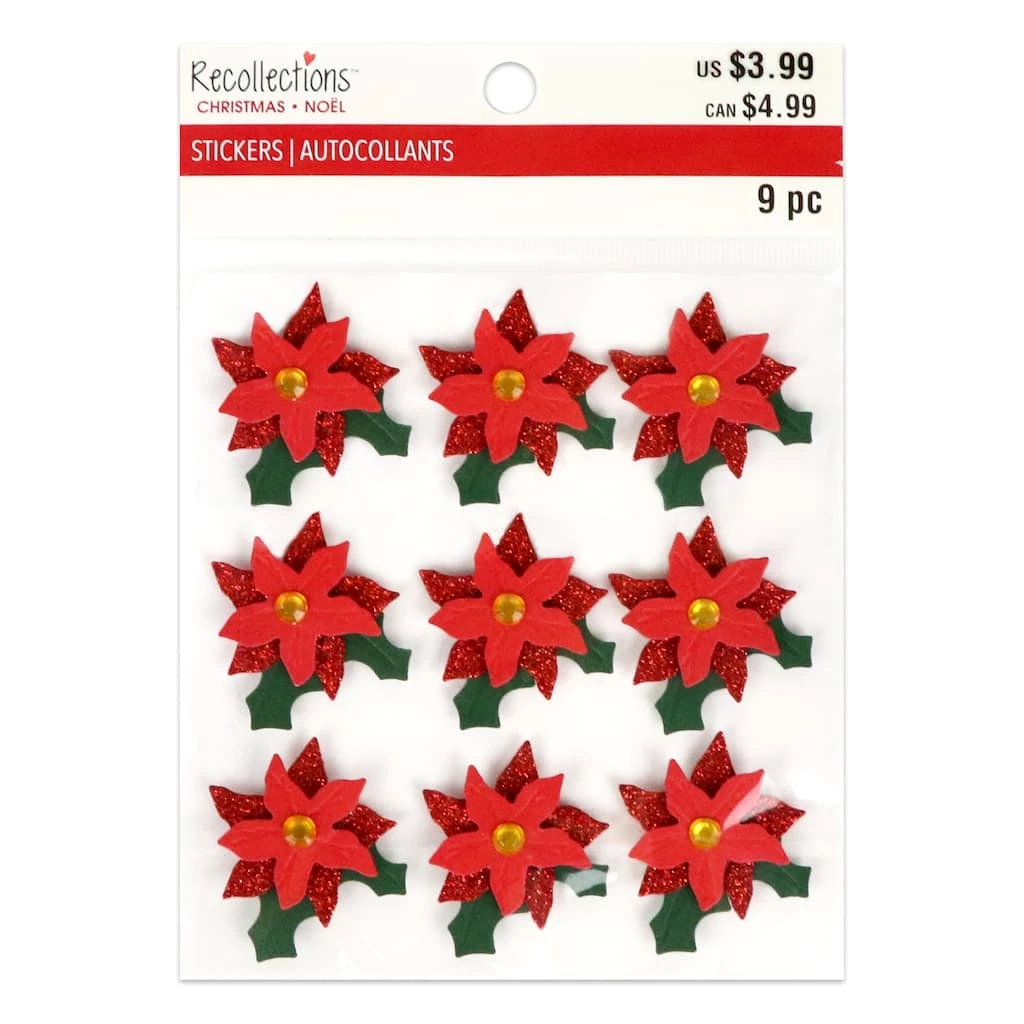 Brand new π Dimensional Poinsettia π
Christmas Stickers by Recollections™ π₯°