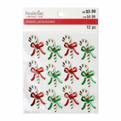 Best reviews of ❤️ Red, White & Green Mini 🍬 Candy Cane Stickers by Recollections™ 🥰