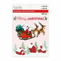 Wholesale 👏 Retro Santa Claus 🎁 Christmas Sticker Book by Recollections™ 🔔