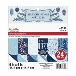 Promo 😍 Blue 🎄 Christmas Paper Pad by Recollections™, 6" x 6" 😍