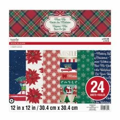 Cheapest 🤩 Meet Me Under the Mistletoe Paper Pad by Recollections™, 12" x 12" 🤩