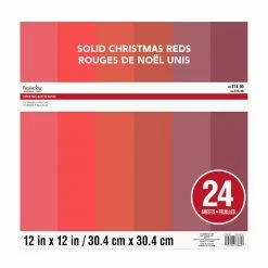 Best Sale β€οΈ Solid π Christmas Reds Paper Pad by Recollections™, 12" x 12" π
