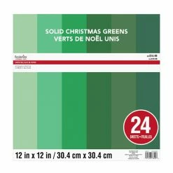 Deals 👏 Solid ❄ Christmas Greens Paper Pad by Recollections™, 12" x 12" ❤️