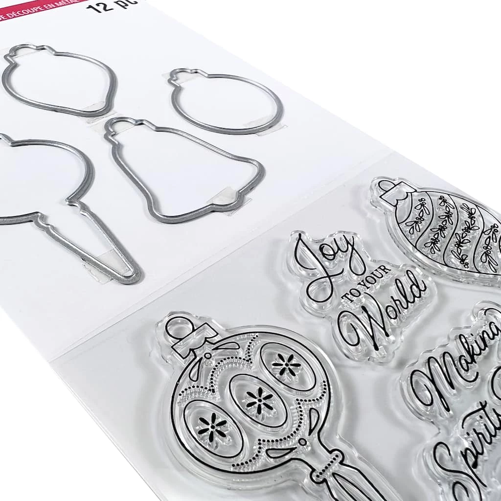 Outlet 🎉 Ornaments Clear Stamp & Die Set by Recollections™ 😉 - Image 2