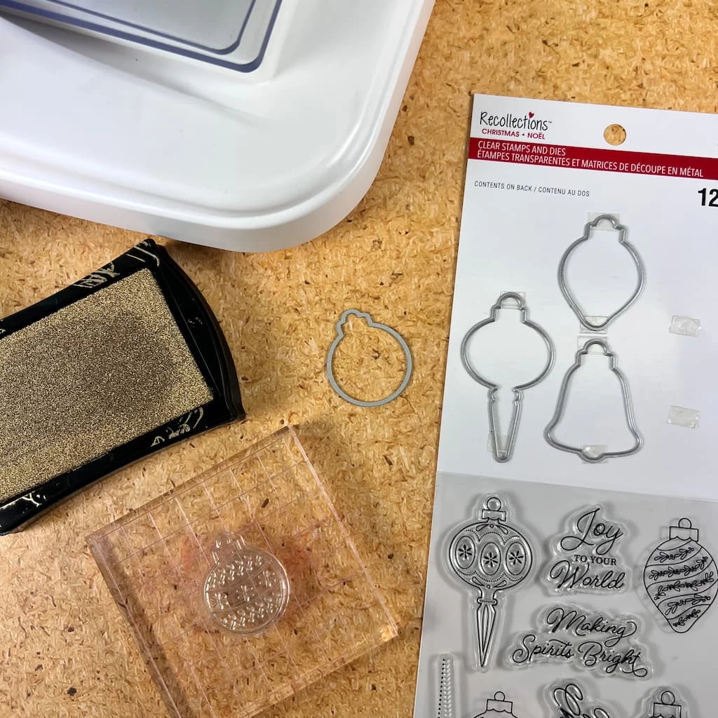 Outlet 🎉 Ornaments Clear Stamp & Die Set by Recollections™ 😉 - Image 3