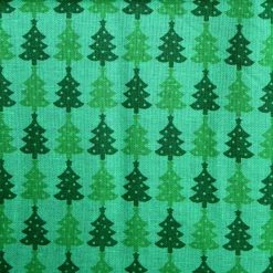 Hot Sale 😍 Green 🎄 Christmas Trees Cotton Fabric by Loops & Threads® 😀