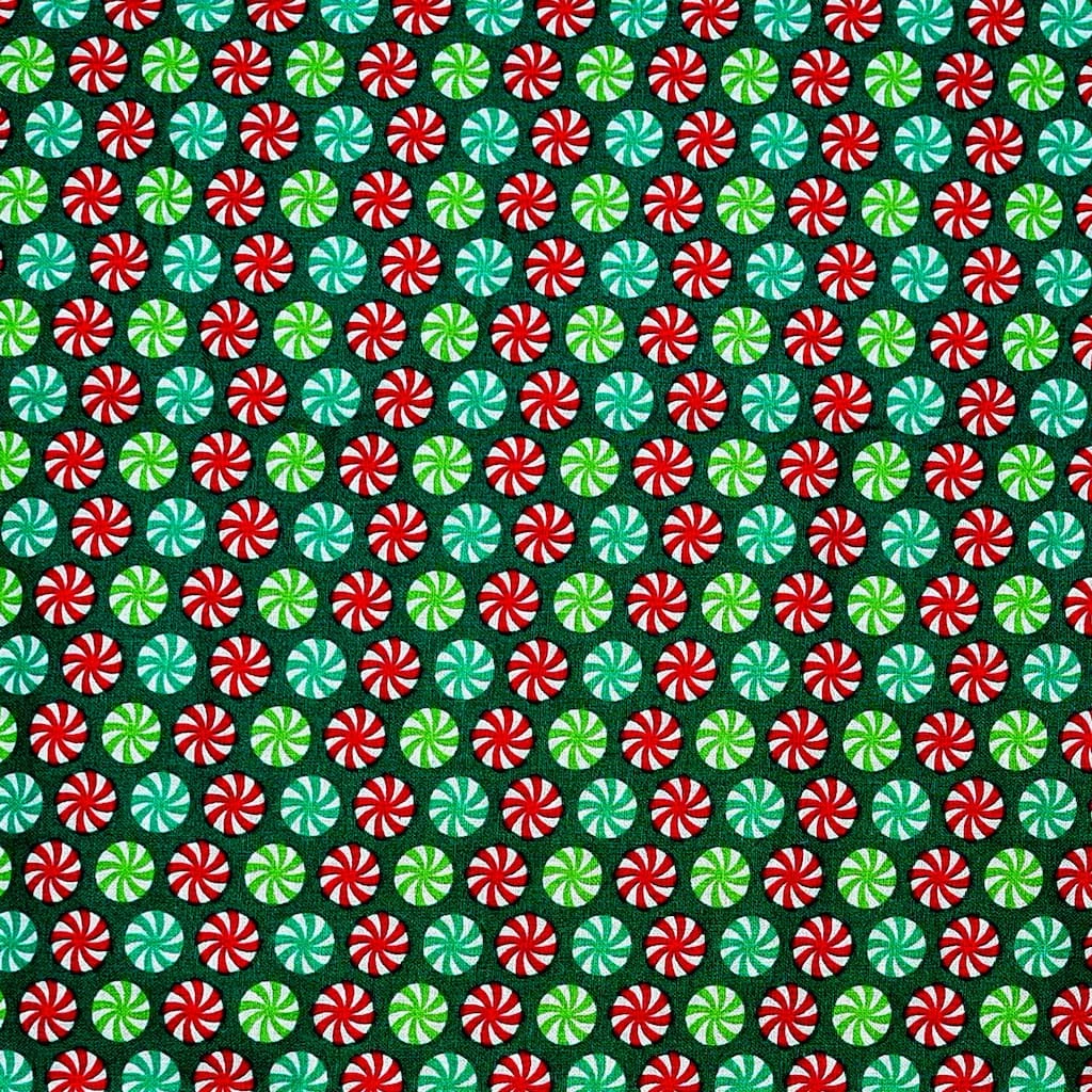 Discount βοΈ Peppermints Cotton Fabric by Loops & Threads® β - Image 2