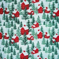 Top 10 β Snowy House Scene Cotton Fabric by Loops & Threads® π₯