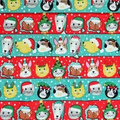 Discount 🌟 Christmas Pets Cotton Fabric by Loops & Threads® ❤️