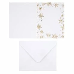 Discount ✔️ 4.25" x 5.5" Snowflake Border Cards & Envelopes by Recollections™, 24ct. ✨