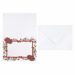 Brand new 𧨠5" x 7" Poinsettia Cards & Envelopes by Recollections™, 24ct. π₯