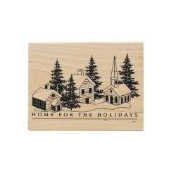 Discount 🔥 Home For The Holidays Wood Stamp by Recollections™ ✨