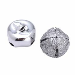 Outlet 🔔 20mm Shiny & Glitter Silver Bells Mix by Creatology™ 😉