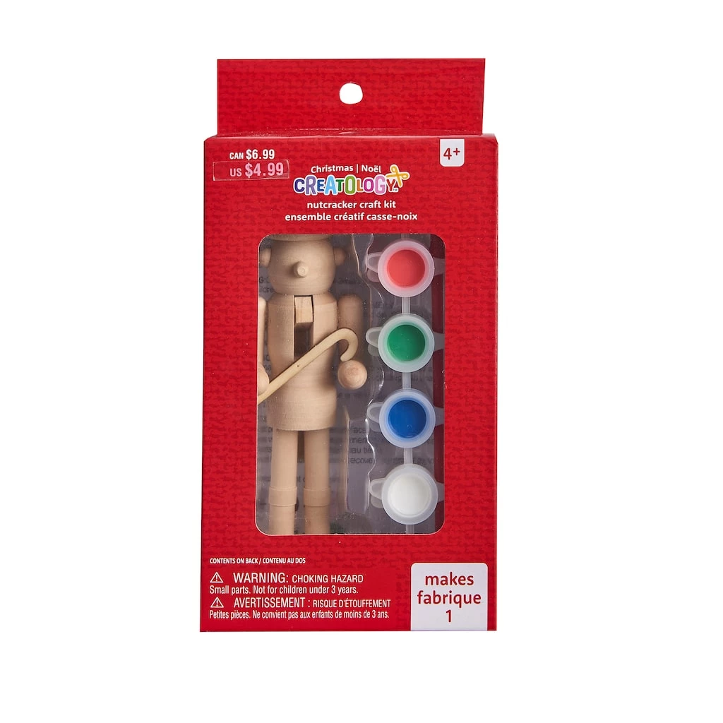 Best deal π₯ 6" Wood Elf Nutcracker Craft Painting Kit by Creatology™ π Christmas π€©