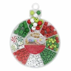 Cheapest β€οΈ Christmas Wood Bead Box Kit by Creatology™ π
