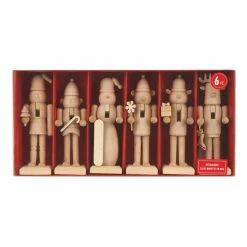 Cheapest 😉 5" DIY Mini Wood Holiday Nutcracker Accents, 6ct. by Make Market® 🤩