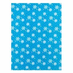 New 😍 9" x 12" Blue With White Snowflakes Felt Sheets by Creatology™, 10ct. 🎁