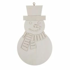 Cheap 🧨 Unfinished Snowman Wall Plaque by Make Market® 👍