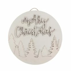 Budget 🎁 Unfinished Merry 🎅 Christmas Wall Plaque by Make Market® 🤩