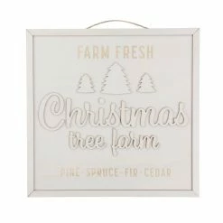 Brand new βοΈ Unfinished β Christmas Tree Farm Wall Plaque by Make Market® π