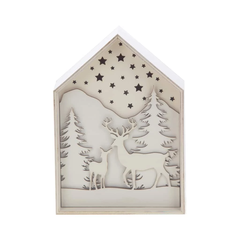 Cheapest π₯° 6" Unfinished LED Forest Scene Box by Make Market® βοΈ