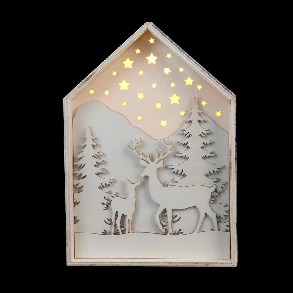 Cheapest π₯° 6" Unfinished LED Forest Scene Box by Make Market® βοΈ - Image 2
