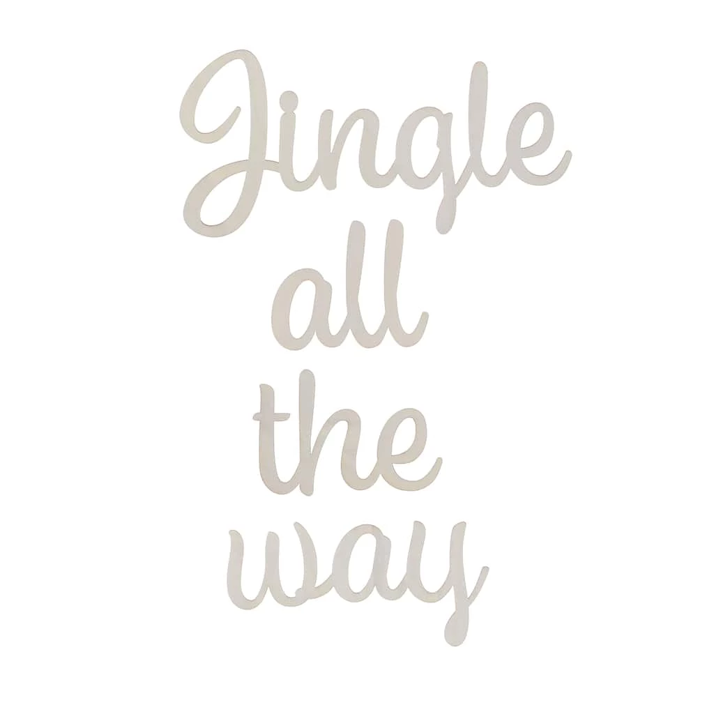Best Sale π₯° Jingle All the Way DIY Wood Sentiment by Make Market® π