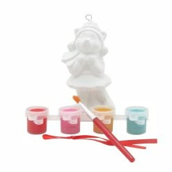 Budget 🥰 Cheetah Color Your Own 3D Ceramic Ornament Kit by Creatology™ 🎁