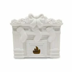 Brand new π 6" DIY Pre-Lit Ceramic Fireplace Décor by Make Market® π Christmas π